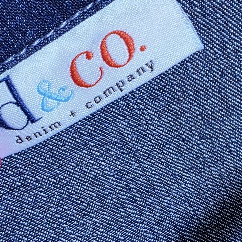 Denim‎ & Co Retro Vintage Distressed Denim Jacket Sz 2X - Picture 8 of 11